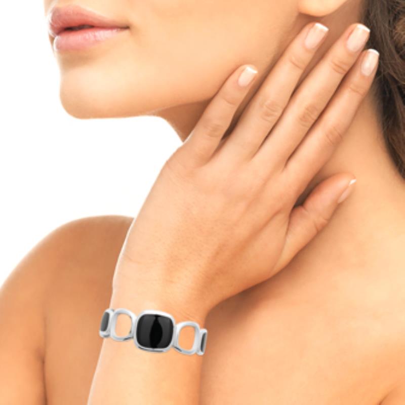 Coque de Nacre Bracelet jonc acier 312137