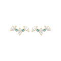 Coque de Nacre Boucles d'oreilles plaqué or 23081610