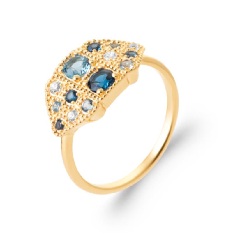 Coque de Nacre Bague plaqué or 2998260