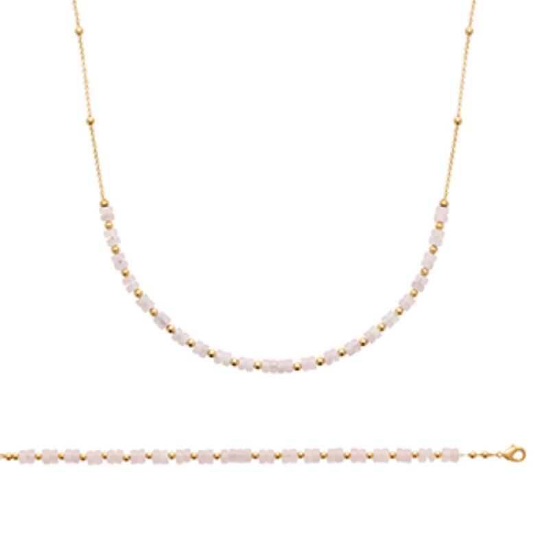 Coque de Nacre Collier plaqué or 973427