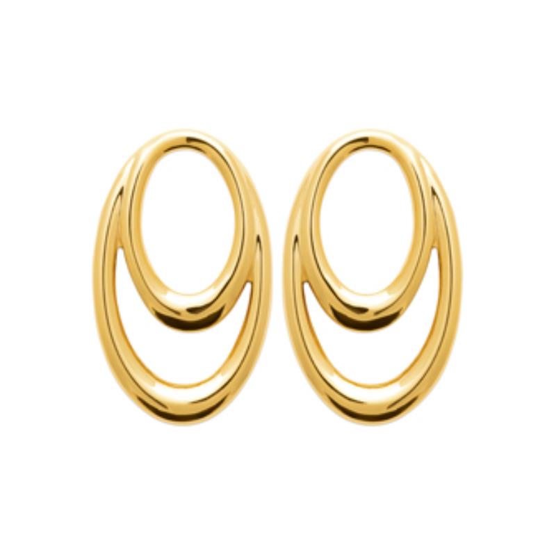 Coque de Nacre Boucles d'oreilles acier doré 3120809