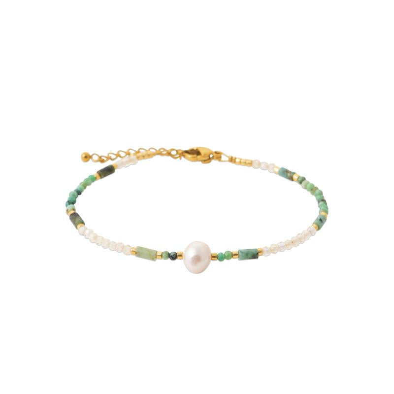 Coque de Nacre Bracelet acier doré 312271
