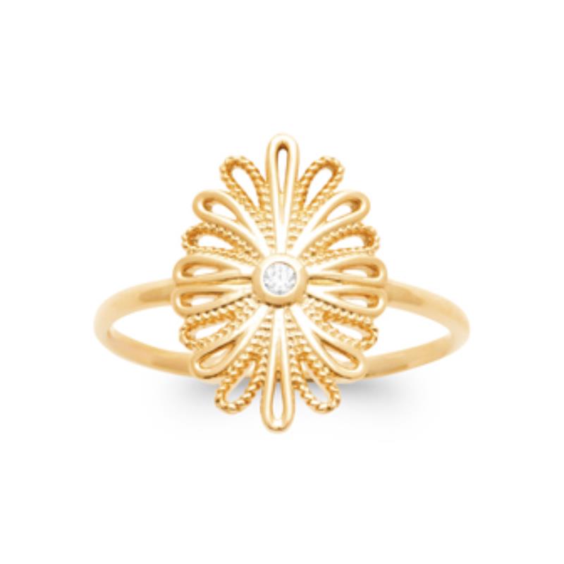 Coque de Nacre Bague plaqué or 2984510