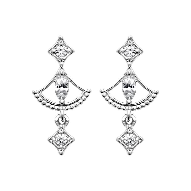 Coque de Nacre Boucles d'oreilles pendantes argent 13090210