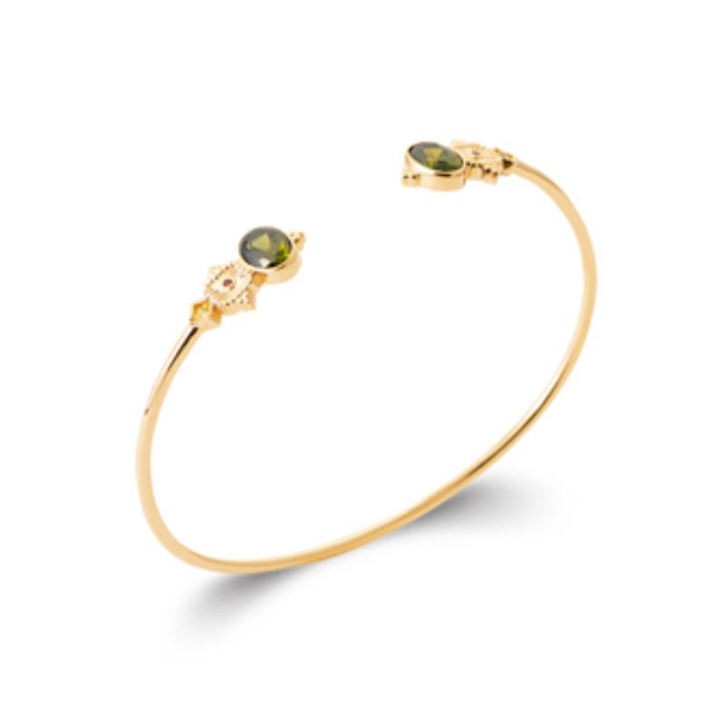 Coque de Nacre Bracelet jonc plaqué or 974213