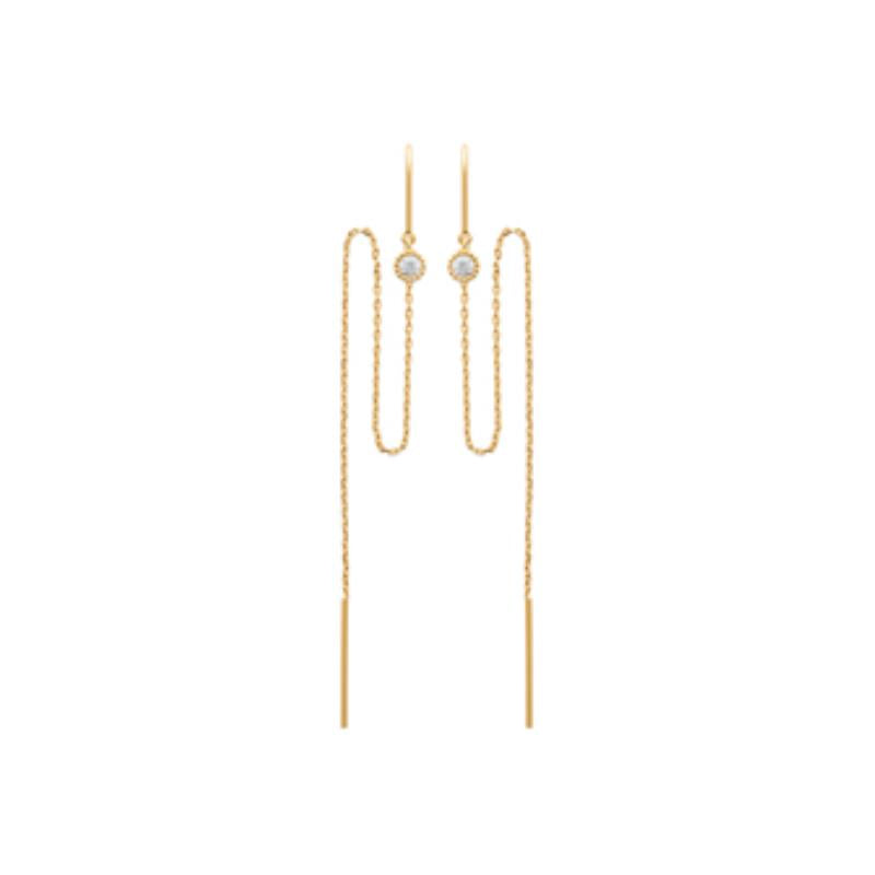 Coque de Nacre Boucles d'oreilles plaqué or 23030510