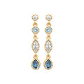 Coque de Nacre Boucles d'oreilles pendantes plaqué or 23081160