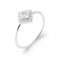 Coque de Nacre Bague solitaire argent 1972810