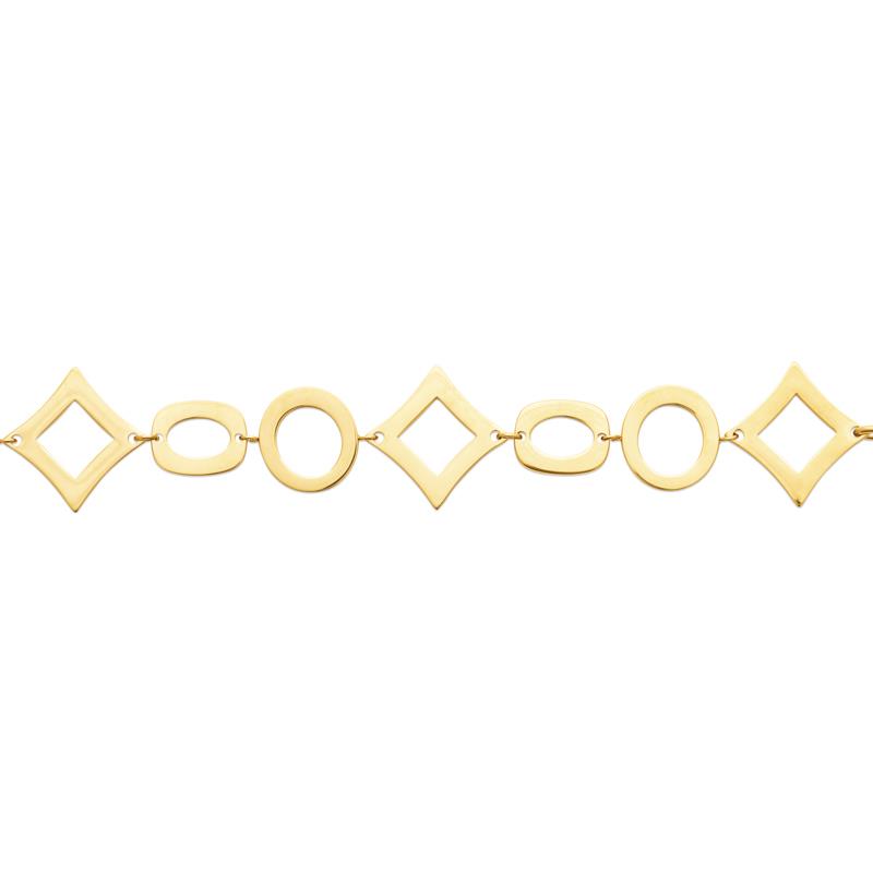 Coque de Nacre Bracelet acier doré 312334