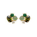 Coque de Nacre Puces d'oreilles plaqué or 23027550