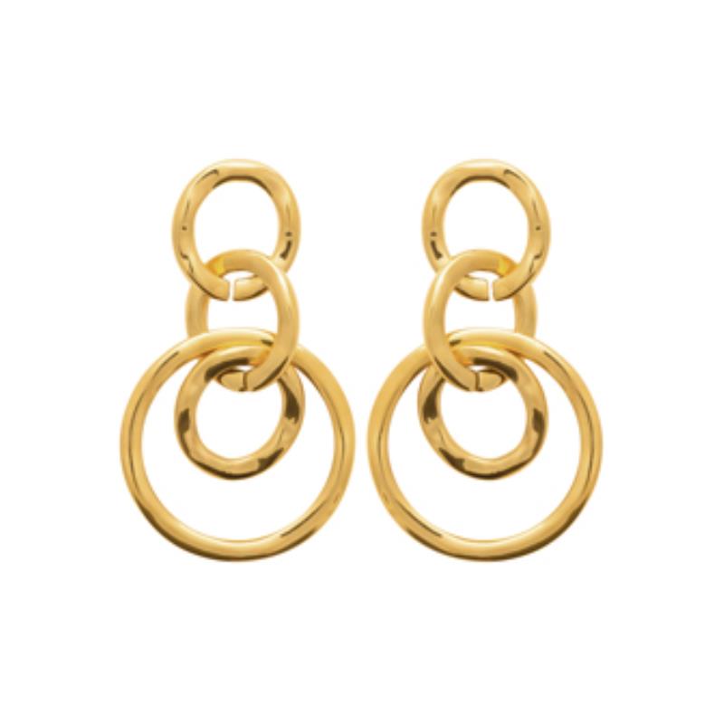 Izee Boucles d'oreilles acier doré 3116509