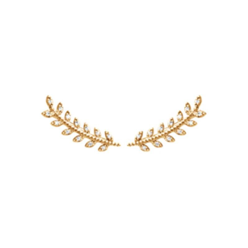 Coque de Nacre Boucles d'oreilles plaqué or 2511310