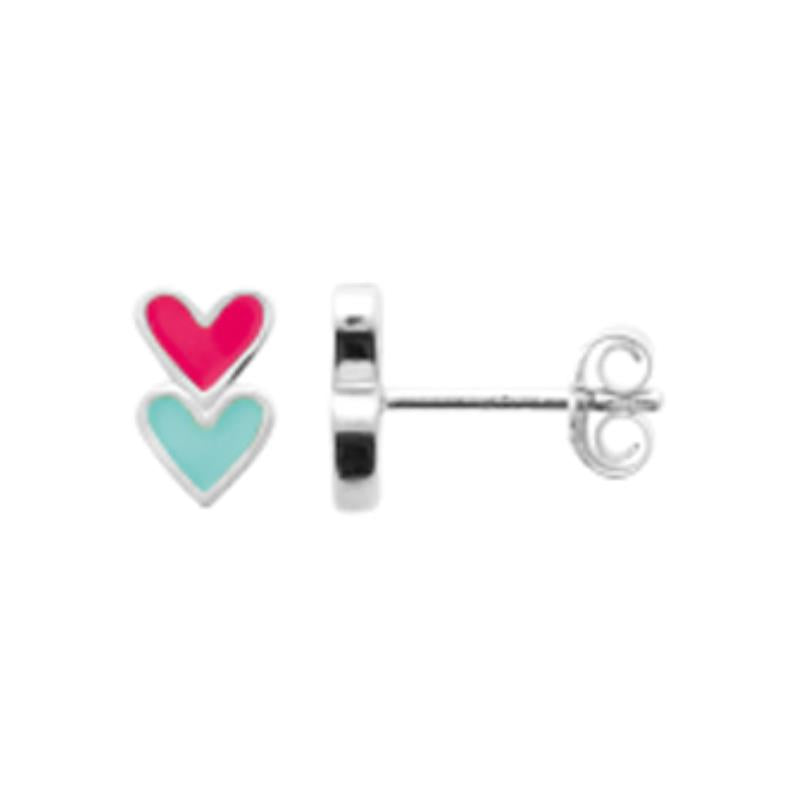 Coque de Nacre Puces d'oreilles argent 73040700