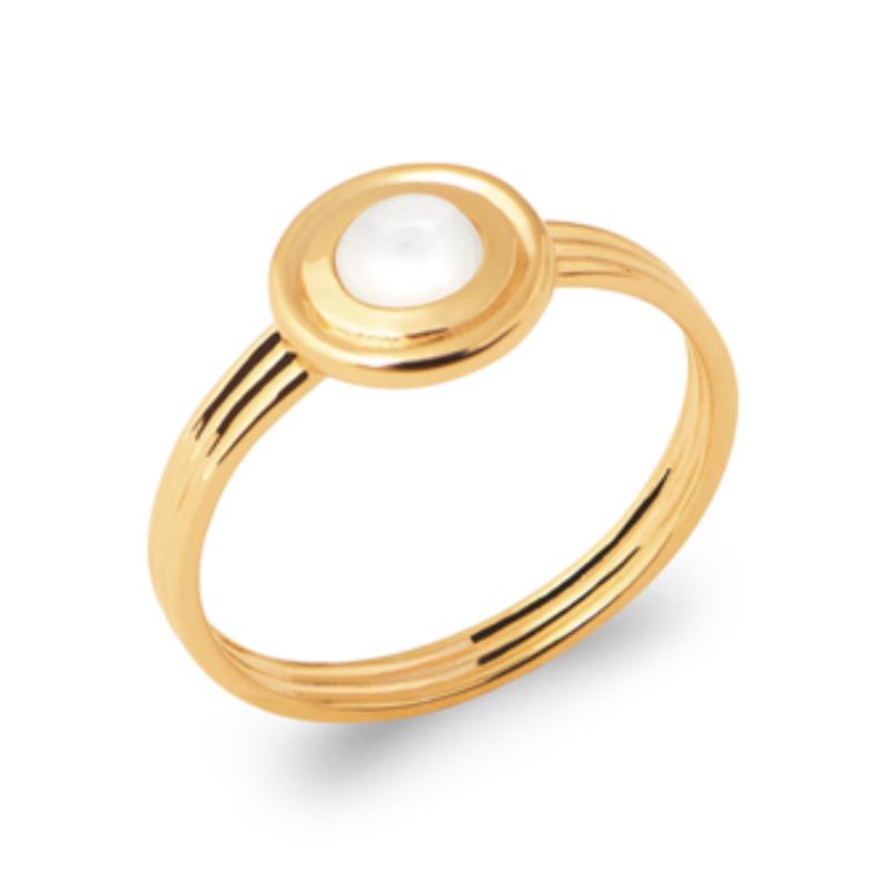 Coque de Nacre Bague plaqué or 2281210