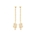 Coque de Nacre Boucles d'oreilles pendantes plaqué or 23041610