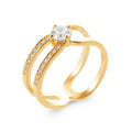 Coque de Nacre Bague plaqué or 2983210