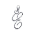 Coque de Nacre Pendentif initiale argent 74811555