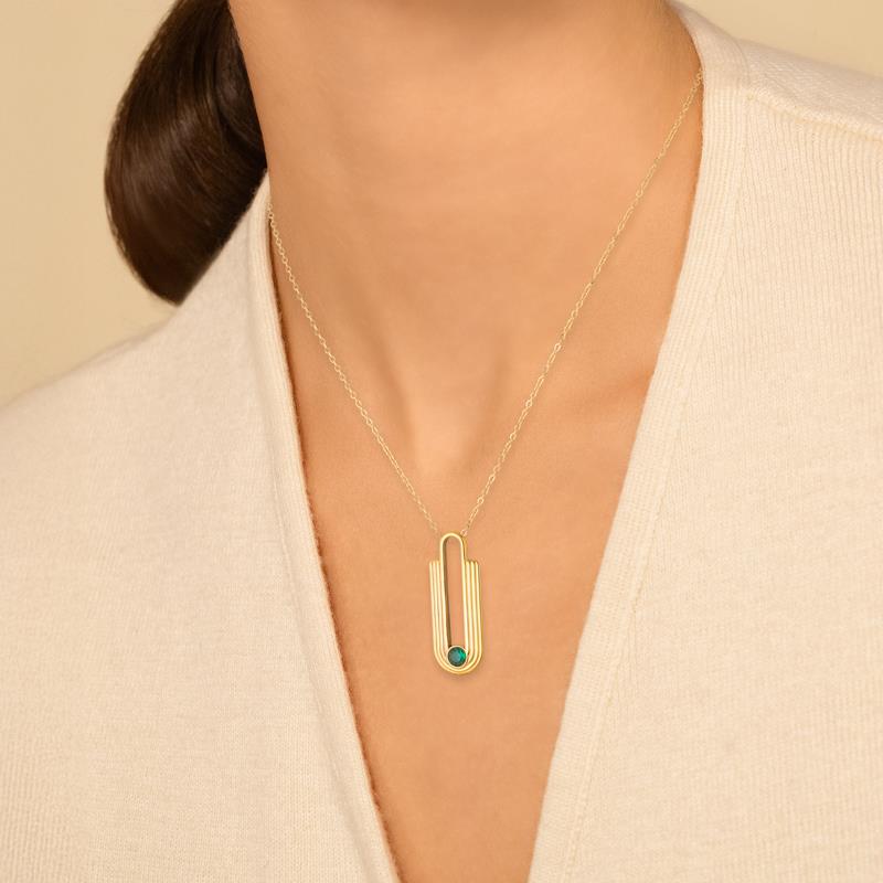Izee Collier acier doré 312381
