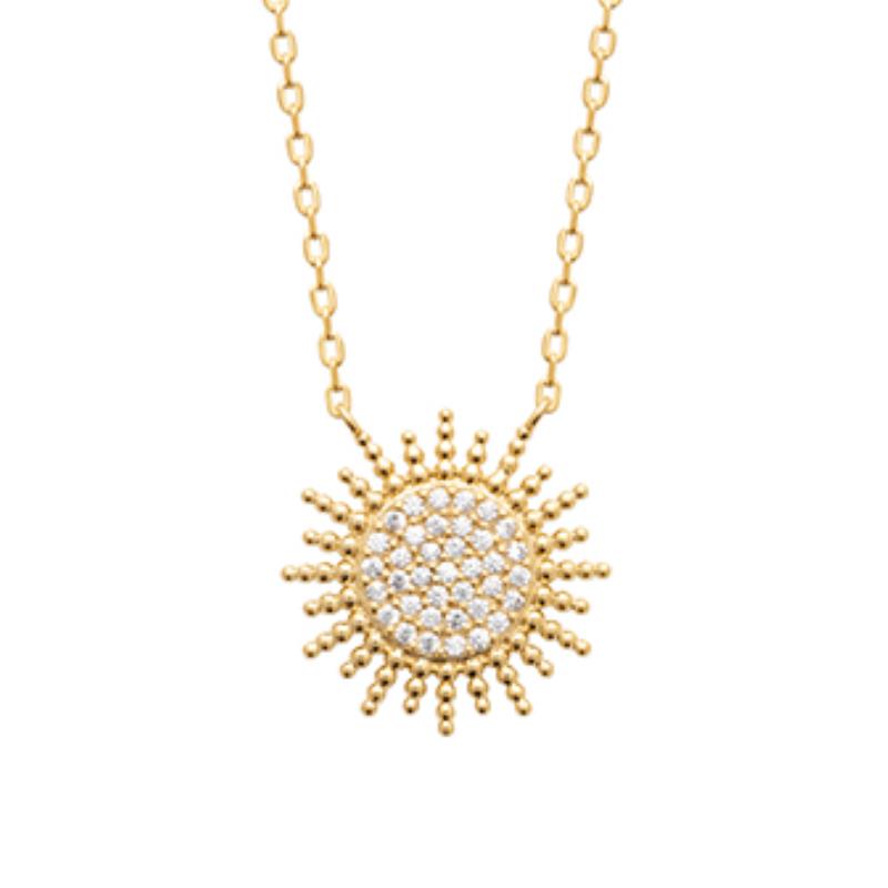 Coque de Nacre Collier plaqué or 973258