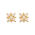 Coque de Nacre Puces d'oreilles plaqué or 2598210