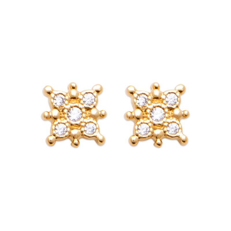 Coque de Nacre Puces d'oreilles plaqué or 2598210