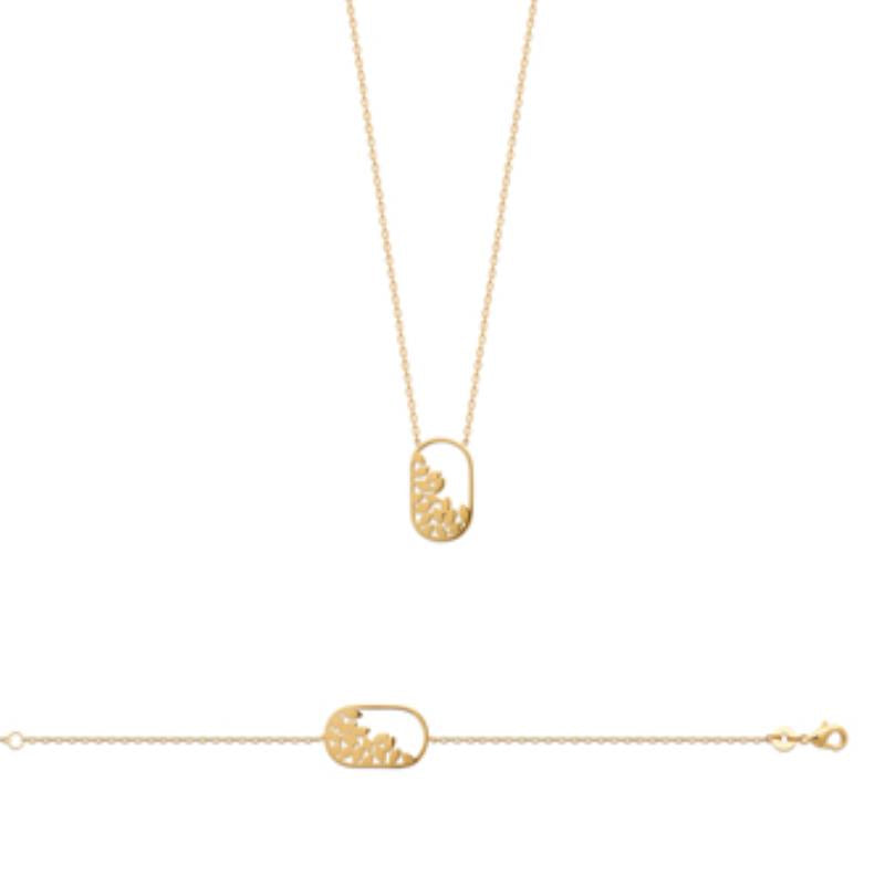 Coque de Nacre Collier plaqué or 922033