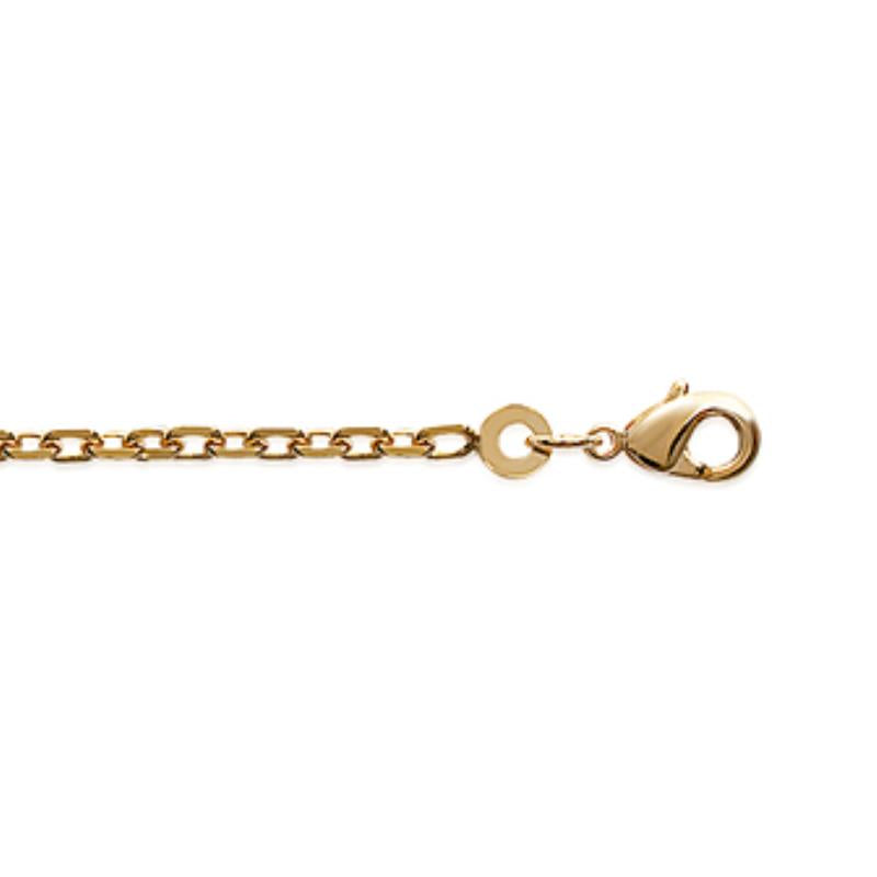 Coque de Nacre Chaîne maille forçat plaqué or 225070