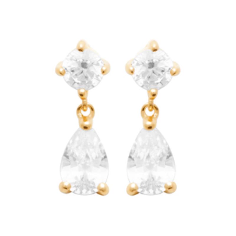Coque de Nacre Boucles d'oreilles pendantes plaqué or 23057510