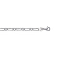 Coque de Nacre Chaîne maille figaro argent 731080