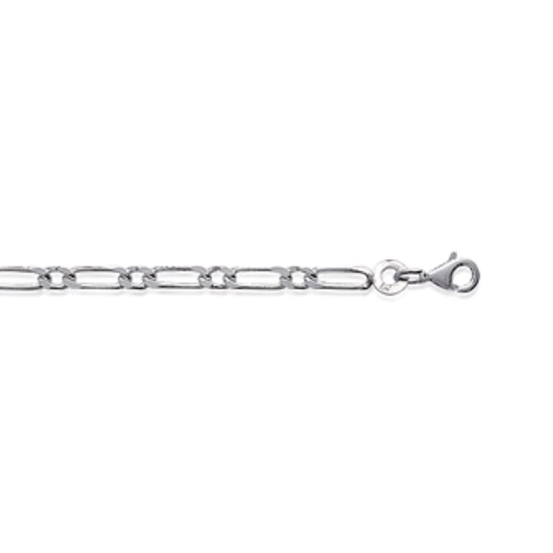 Coque de Nacre Chaîne maille figaro argent 731080