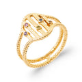 Coque de Nacre Bague plaqué or 2998605