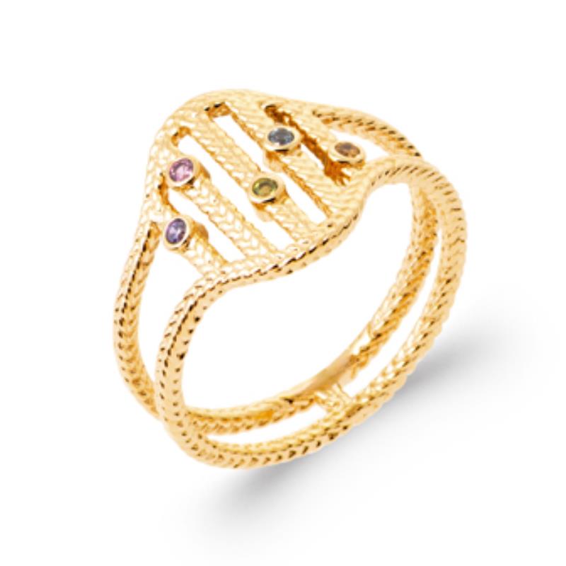 Coque de Nacre Bague plaqué or 2998605