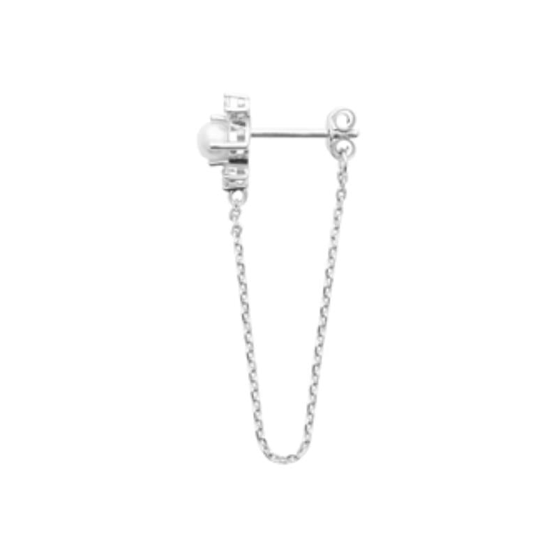 Coque de Nacre Boucle d'oreille à l'unité argent 130696014