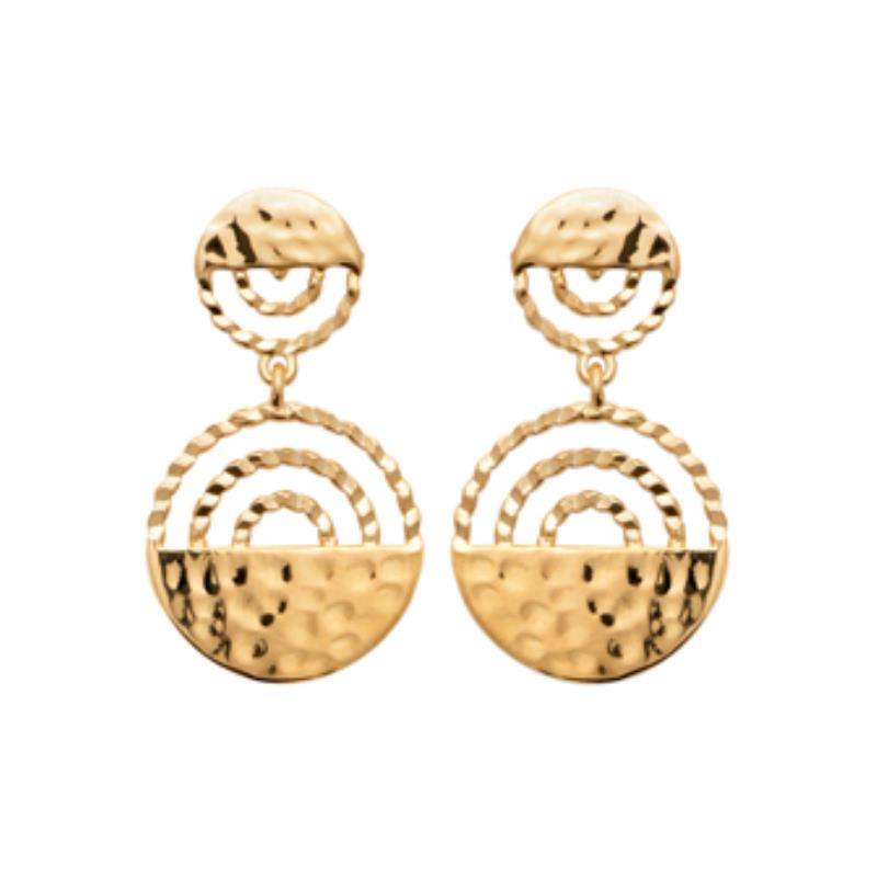 Coque de Nacre Boucles d'oreilles pendantes plaqué or 2594400