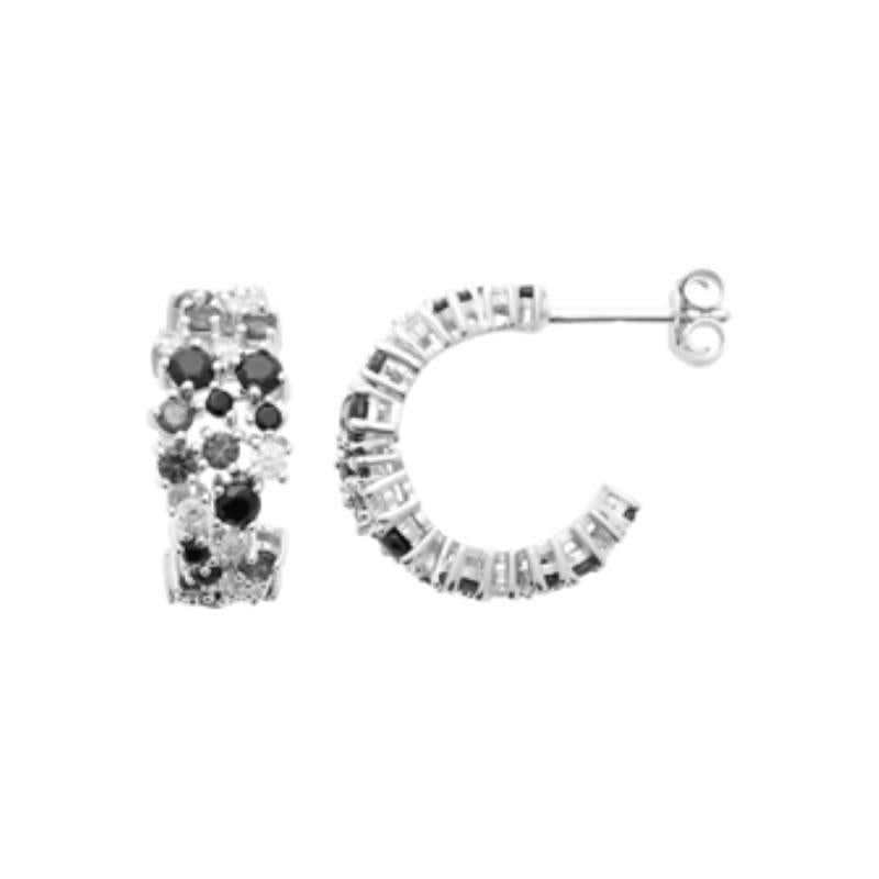 Coque de Nacre Créoles argent 1671207