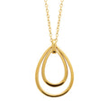 Coque de Nacre Collier acier doré 312246