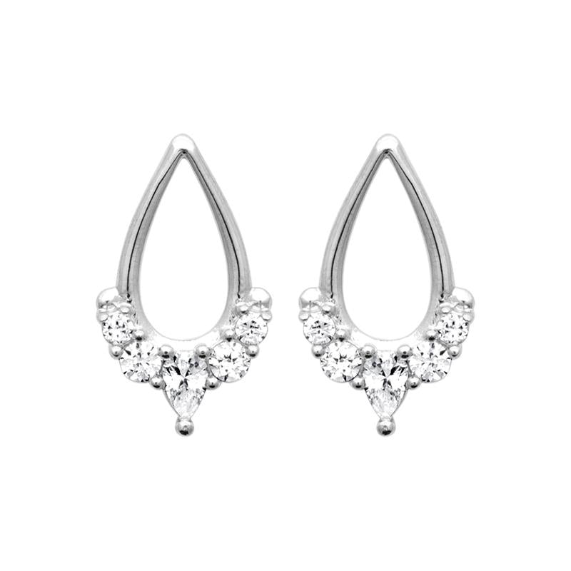 Coque de Nacre Puces d'oreilles argent 13092010