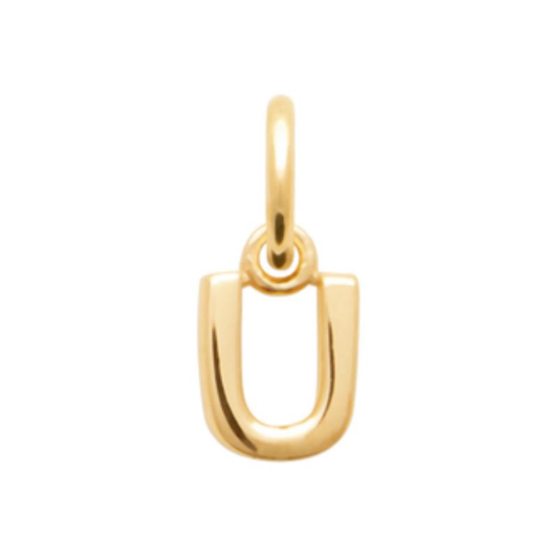 Coque de Nacre Pendentif initiale plaqué or 2775621