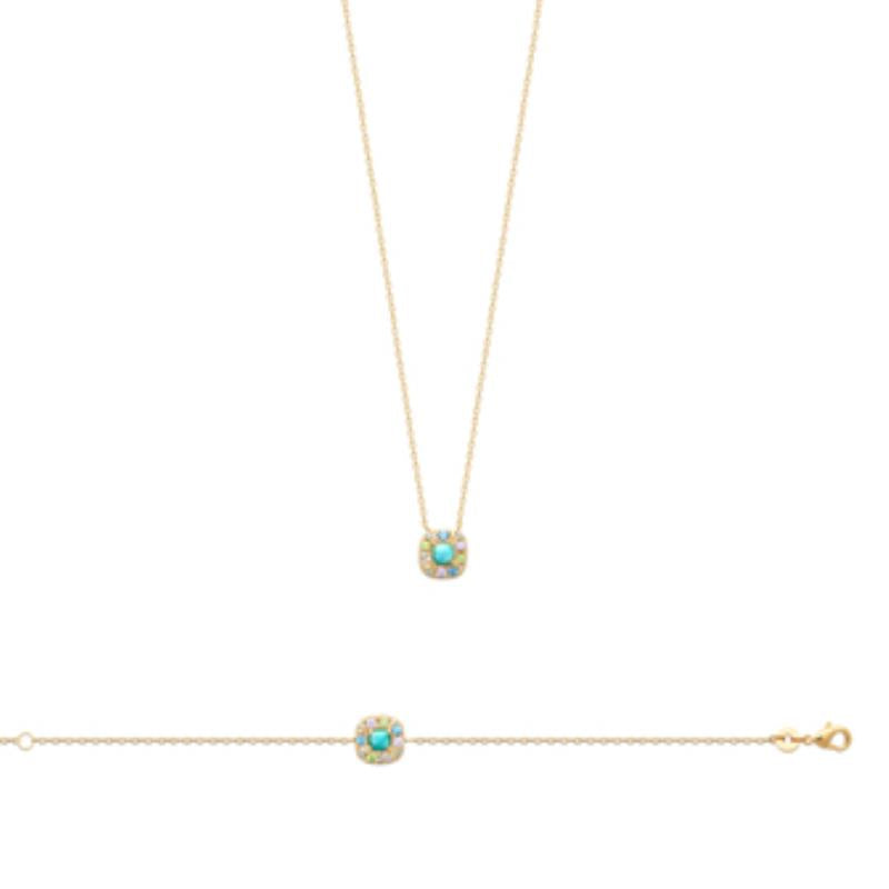 Coque de Nacre Collier plaqué or 973790