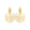Coque de Nacre Boucles d'oreilles pendantes acier doré 3121509