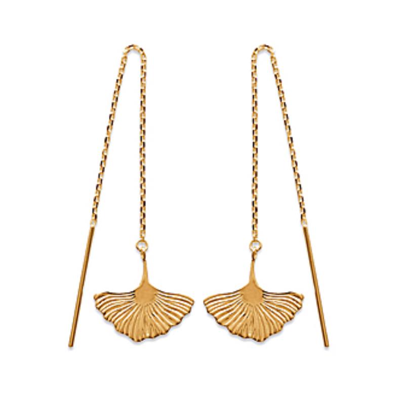 Coque de Nacre Boucles d'oreilles pendantes plaqué or 2548900