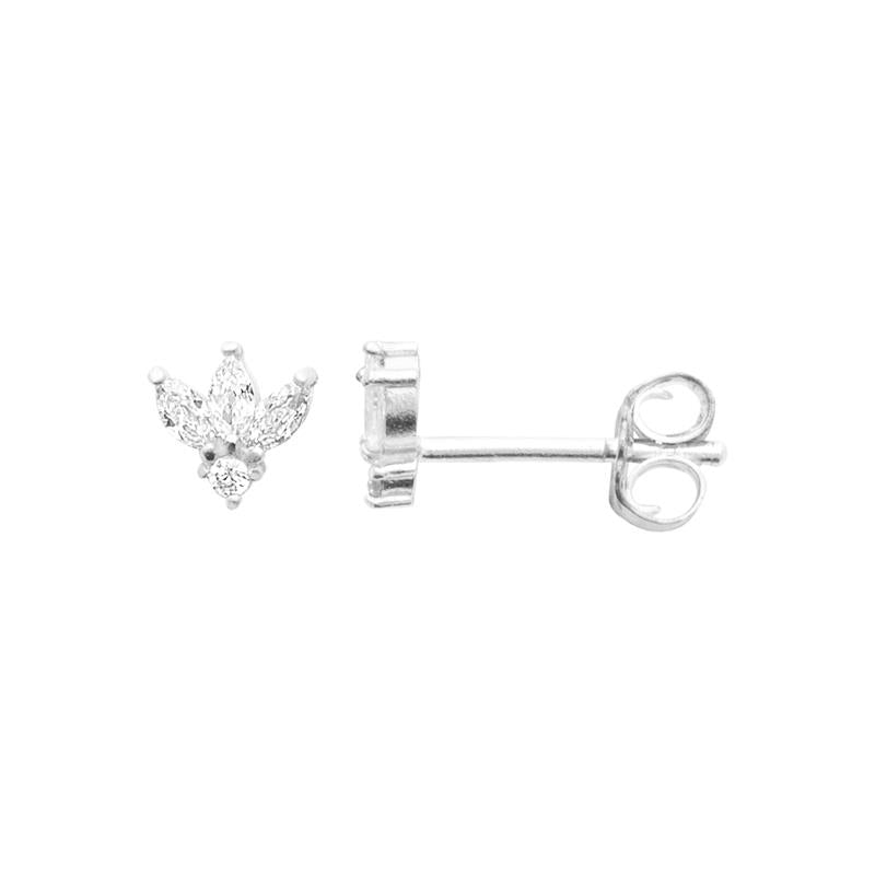 Coque de Nacre Puces d'oreilles argent 13080010