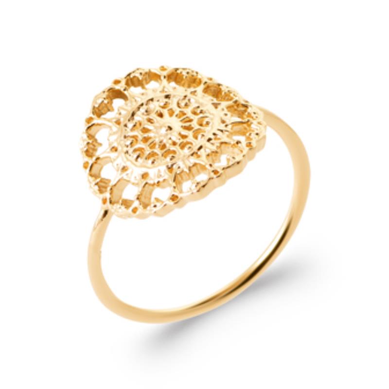 Coque de Nacre Bague plaqué or 2979400