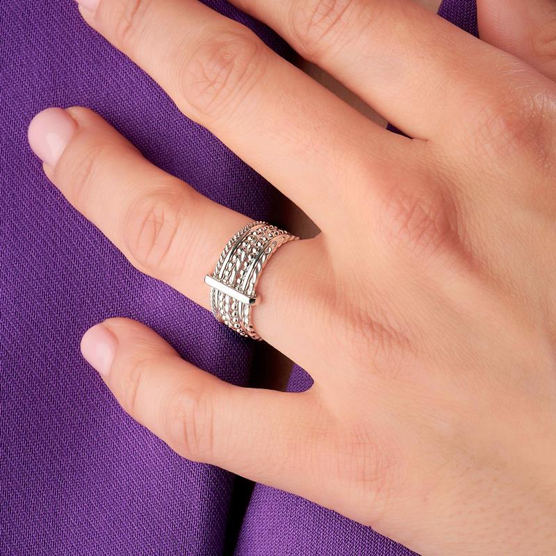 Coque de Nacre Bague semainier argent 7916600