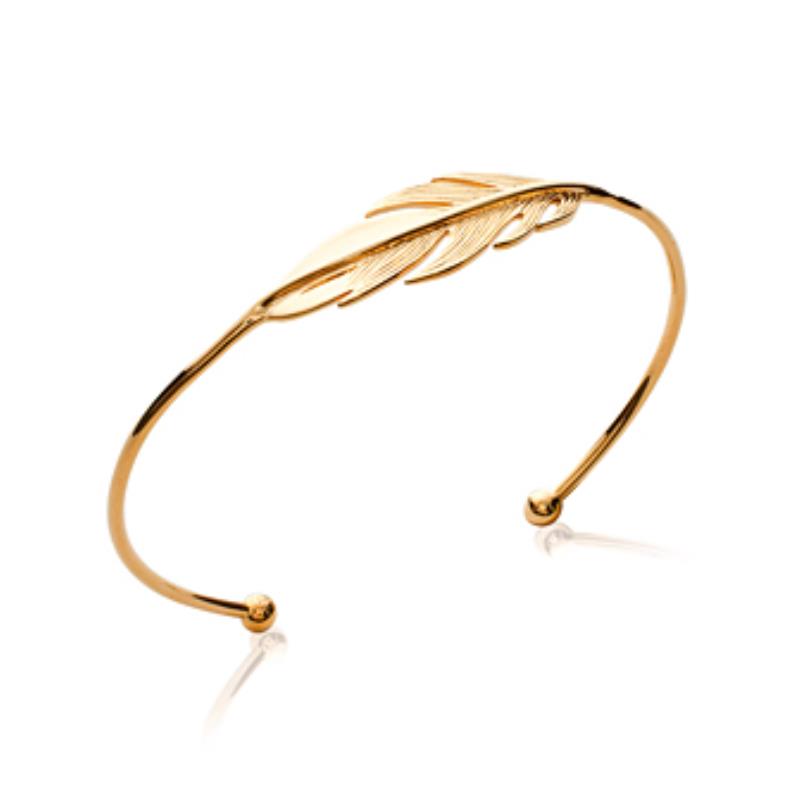 Coque de Nacre Bracelet jonc plaqué or 921405