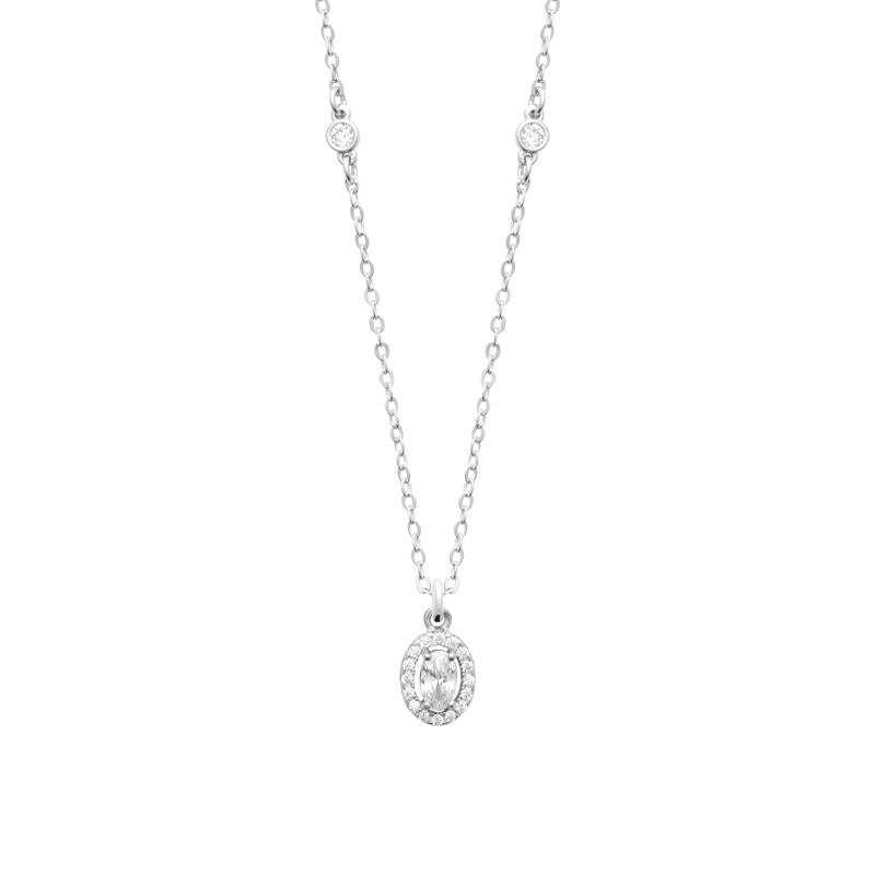 Coque de Nacre Collier argent 874328
