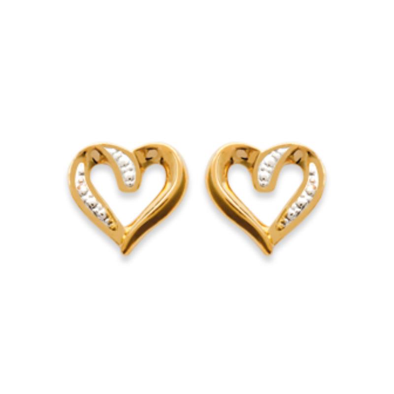 Coque de Nacre Puces d'oreilles plaqué or 2351901