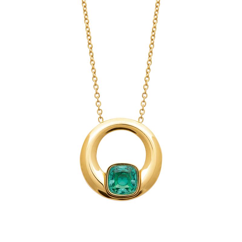 Izee Collier acier doré 312384