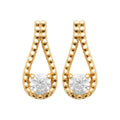 Coque de Nacre Puces d'oreilles plaqué or 23029610