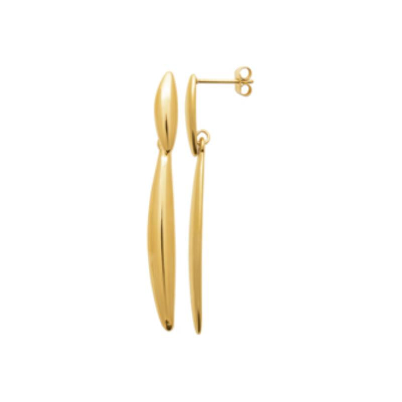 Coque de Nacre Boucles d'oreilles acier doré 3116009